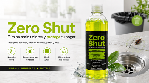 Zero Shut - líquido antiolores para cañerías, 500ml